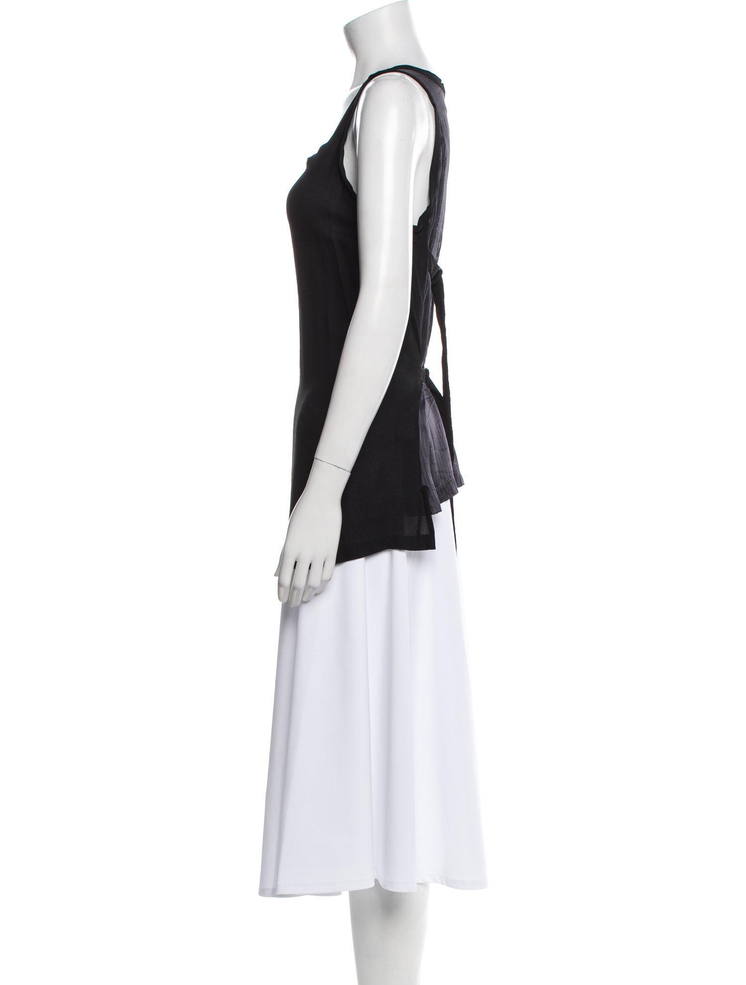 Ann Demeulemeester Scoop Neck Sleeveless Top