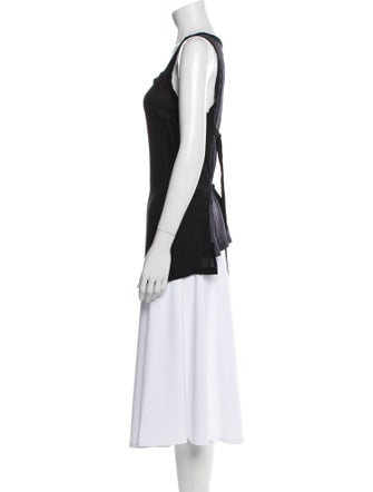 Ann Demeulemeester Scoop Neck Sleeveless Top