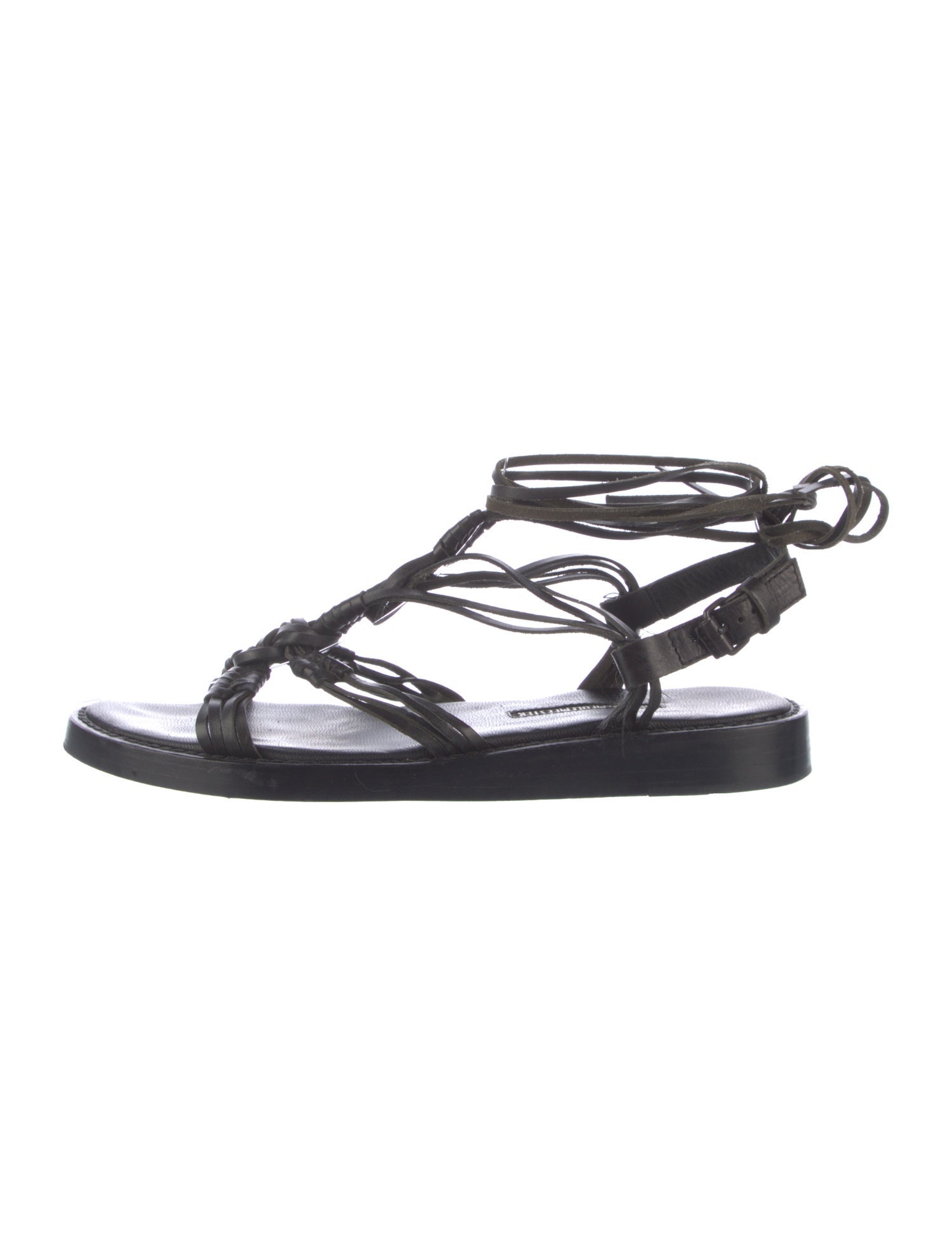 Ann Demeulemeester Leather Gladiator Sandals