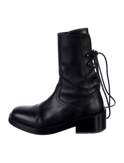 Ann Demeulemeester Leather Moto Boots