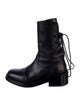 Ann Demeulemeester Leather Moto Boots