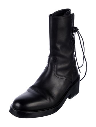 Ann Demeulemeester Leather Moto Boots