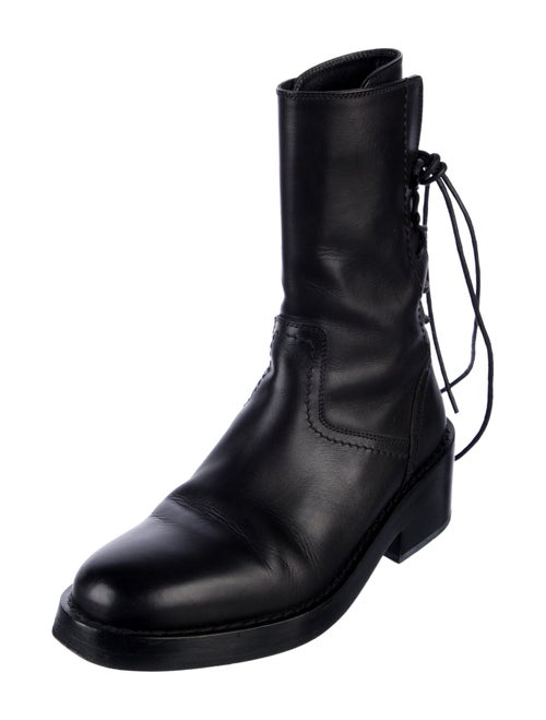 Ann Demeulemeester Leather Moto Boots