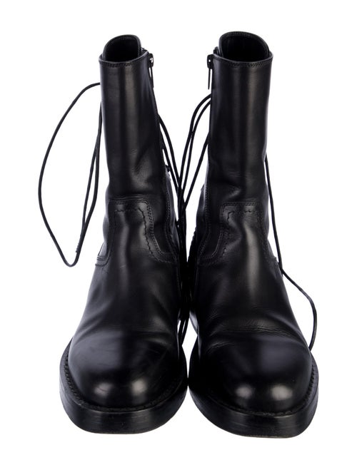 Ann Demeulemeester Leather Moto Boots