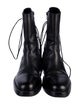 Ann Demeulemeester Leather Moto Boots