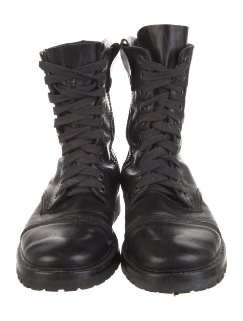 Ann Demeulemeester Leather Combat Boots