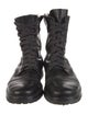 Ann Demeulemeester Leather Combat Boots
