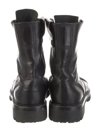 Ann Demeulemeester Leather Combat Boots