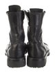 Ann Demeulemeester Leather Combat Boots