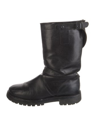 Ann Demeulemeester Leather Moto Boots