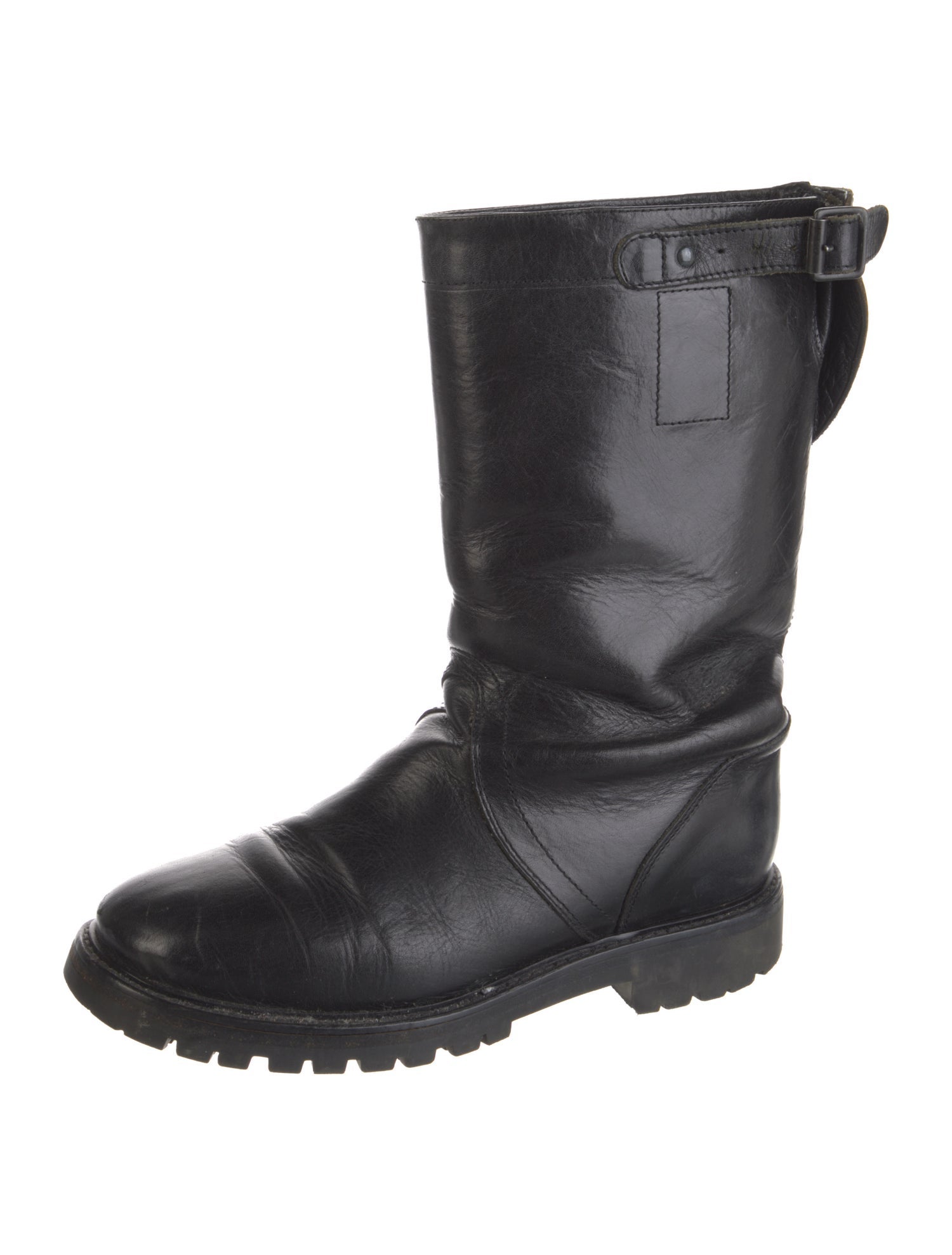 Ann Demeulemeester Leather Moto Boots