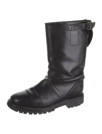 Ann Demeulemeester Leather Moto Boots