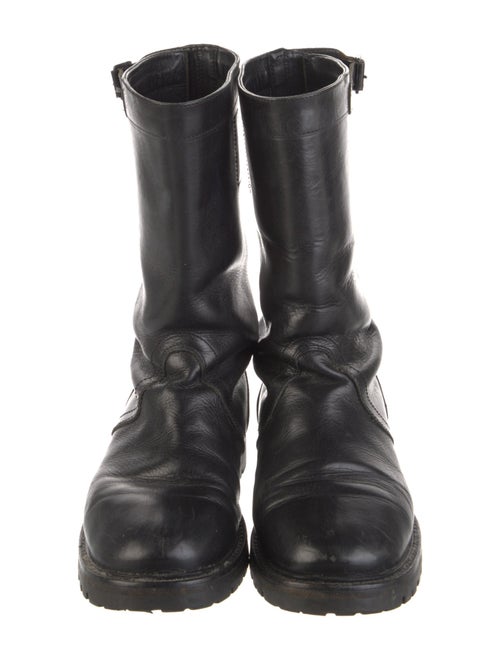 Ann Demeulemeester Leather Moto Boots