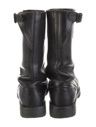 Ann Demeulemeester Leather Moto Boots