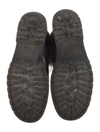 Ann Demeulemeester Leather Moto Boots