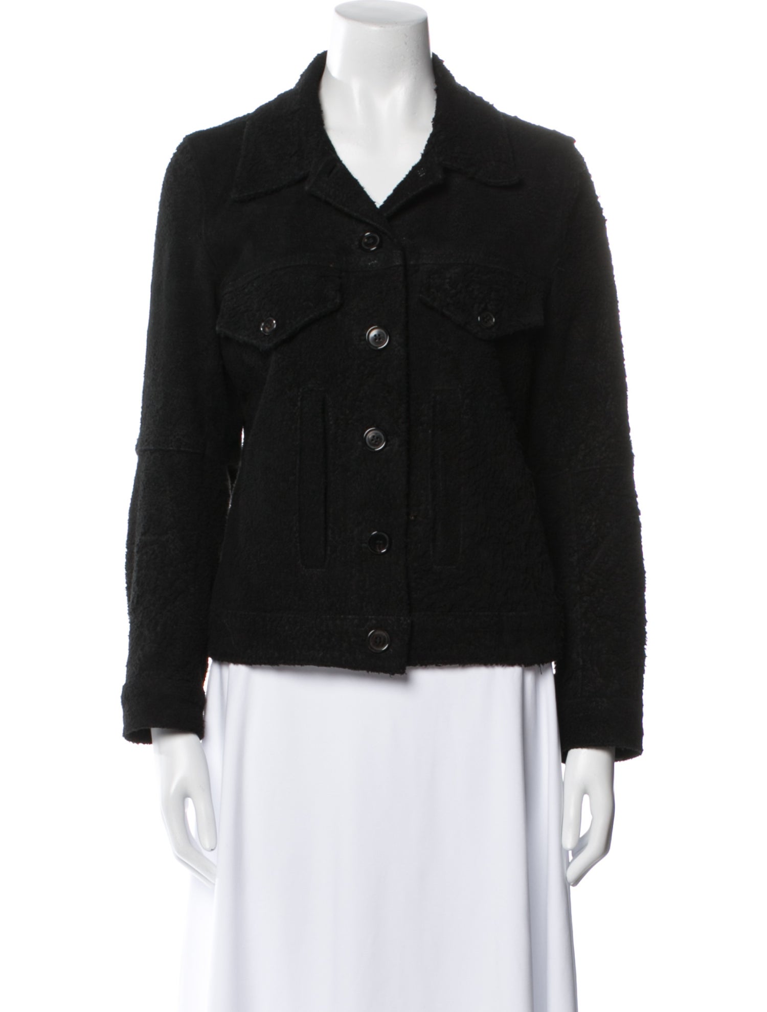 Ann Demeulemeester Leather Denim Jacket