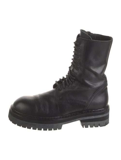 Ann Demeulemeester Leather Combat Boots