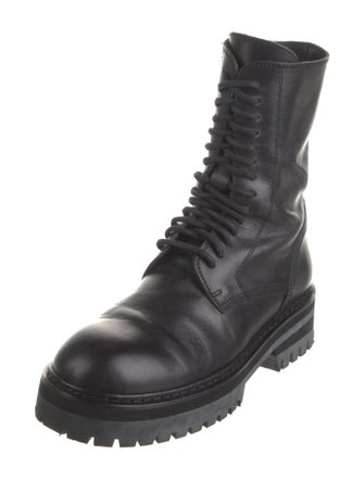 Ann Demeulemeester Leather Combat Boots