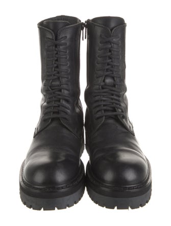 Ann Demeulemeester Leather Combat Boots