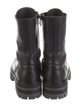 Ann Demeulemeester Leather Combat Boots