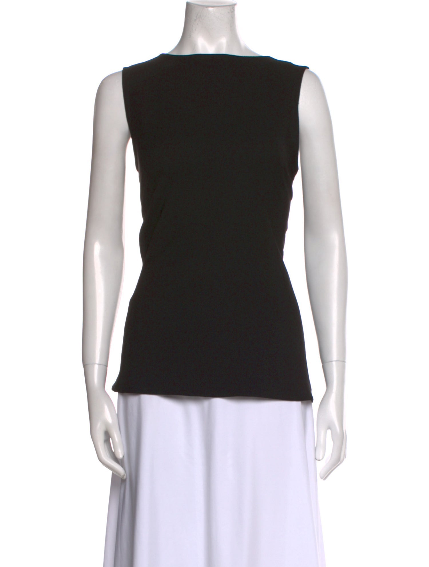 Ann Demeulemeester Bateau Neckline Sleeveless Top