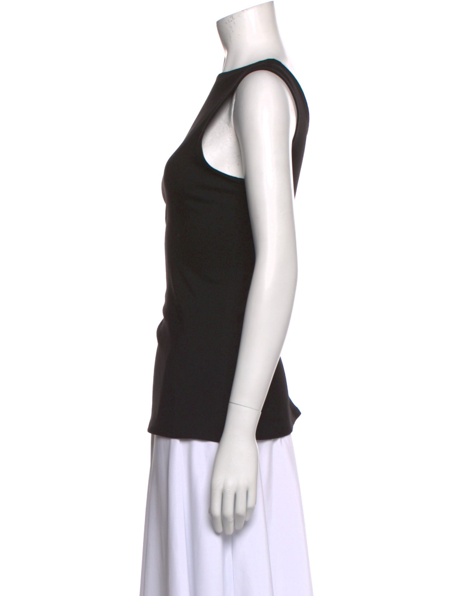 Ann Demeulemeester Bateau Neckline Sleeveless Top