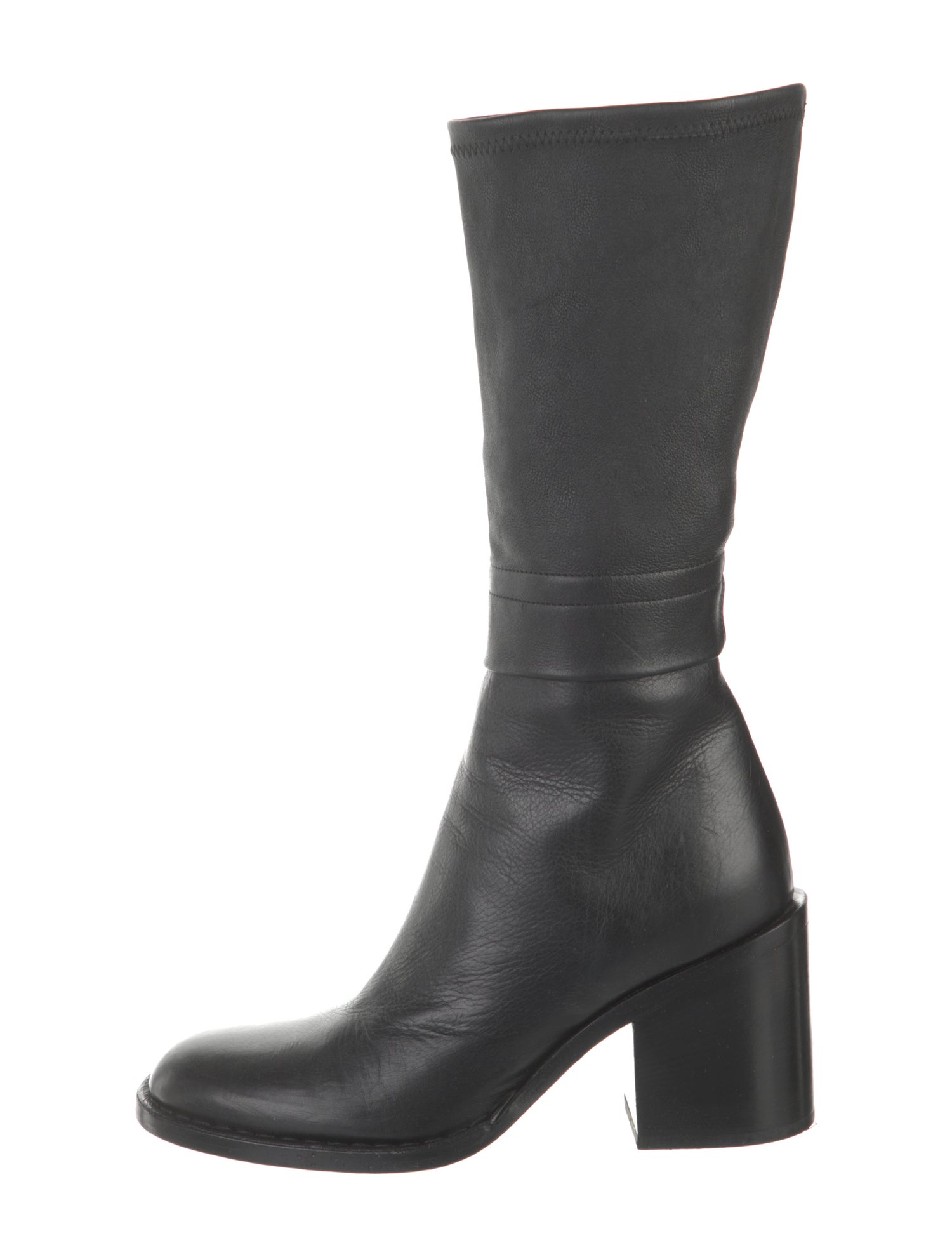Ann Demeulemeester Leather Sock Boots