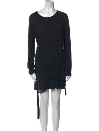 Ann Demeulemeester Scoop Neck Mini Dress