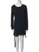 Ann Demeulemeester Scoop Neck Mini Dress