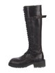 Ann Demeulemeester Leather Combat Boots