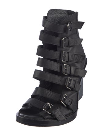 Ann Demeulemeester Leather Gladiator Sandals
