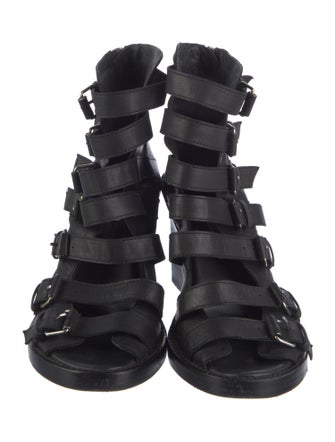 Ann Demeulemeester Leather Gladiator Sandals