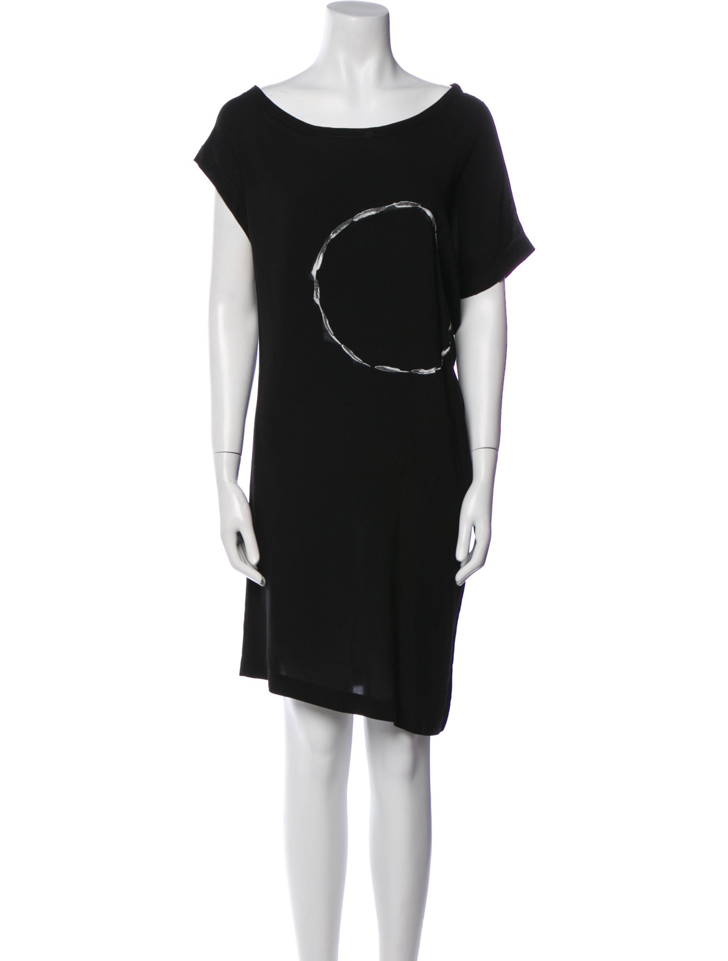 Ann Demeulemeester Bateau Neckline Mini Dress