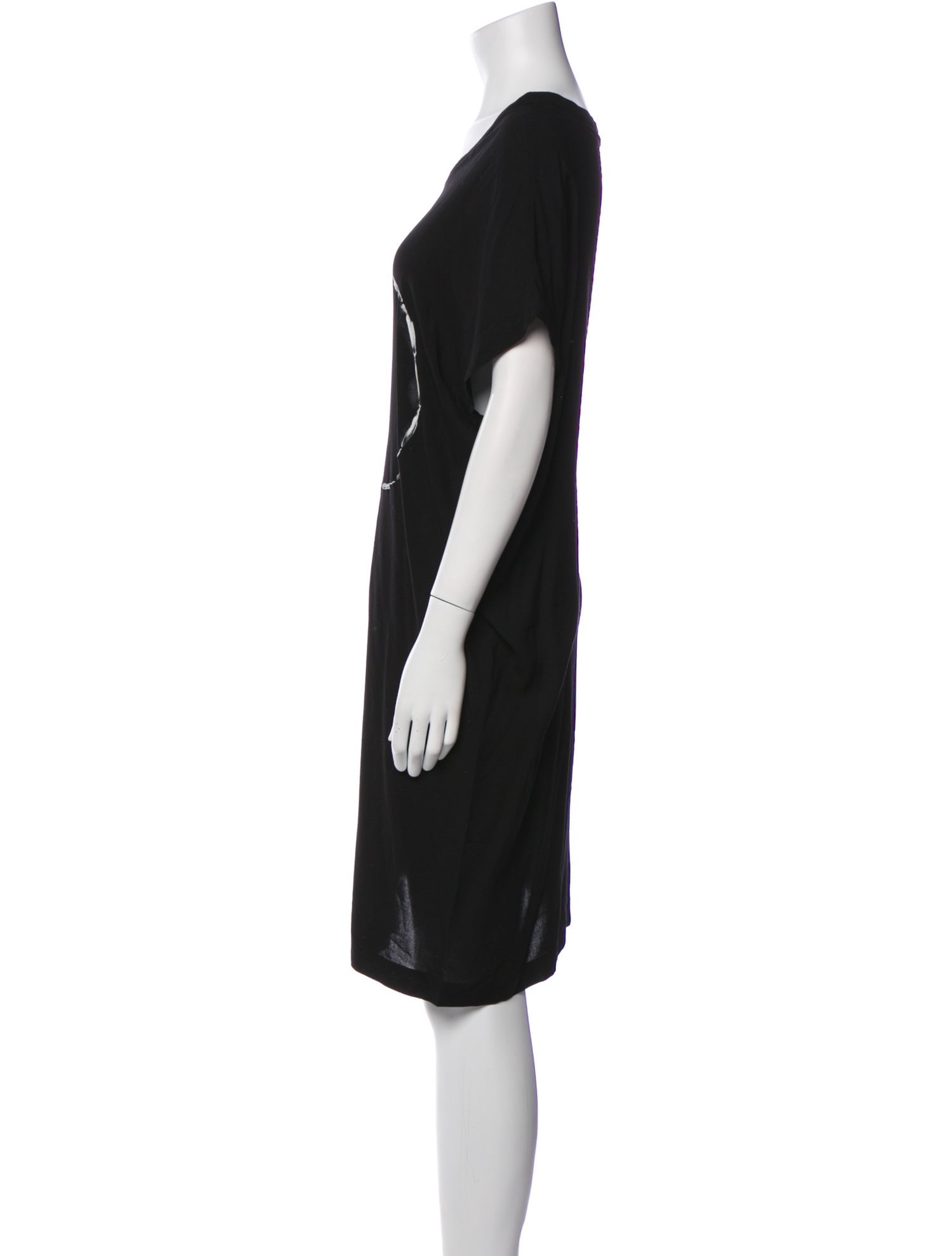Ann Demeulemeester Bateau Neckline Mini Dress