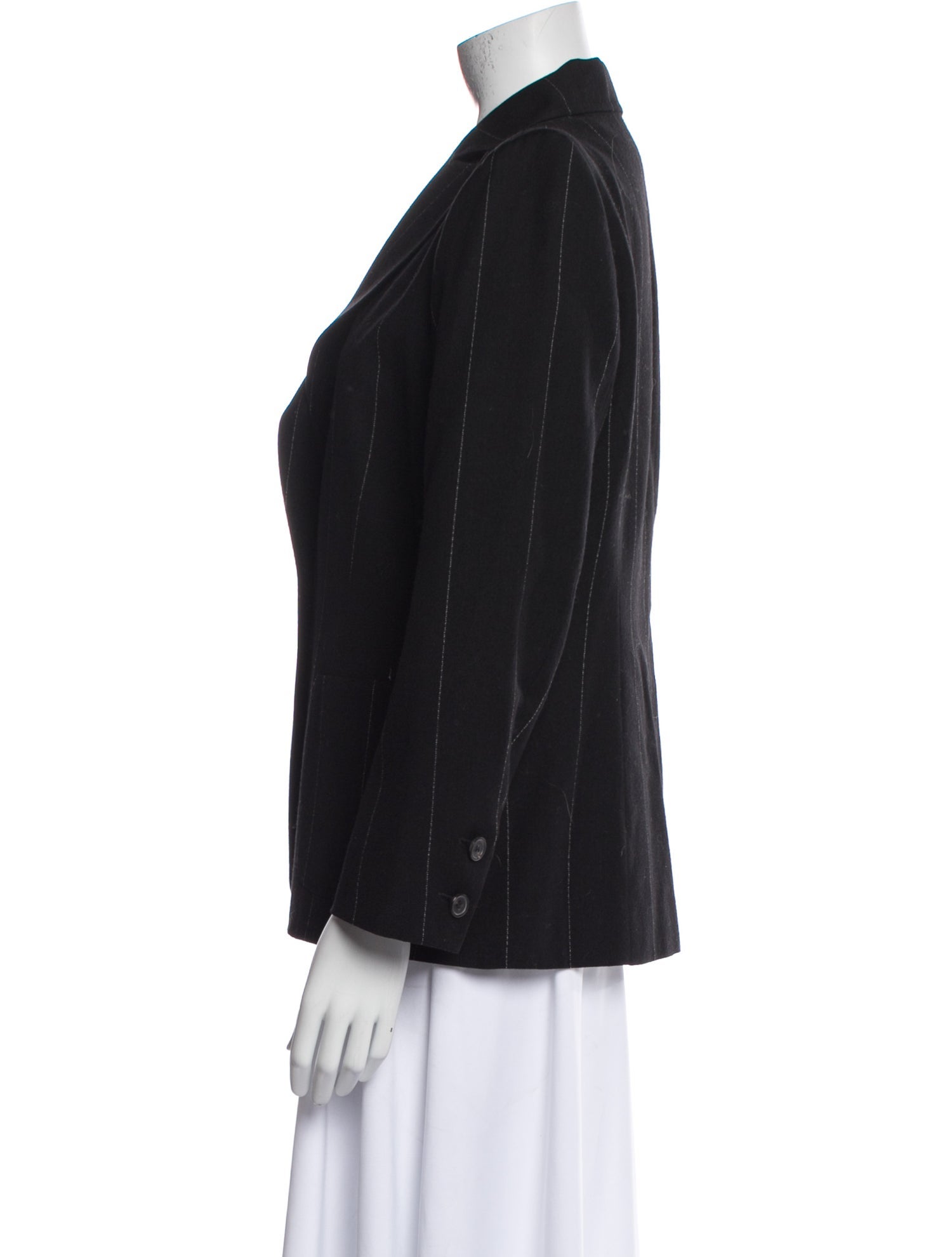 Ann Demeulemeester Wool Striped Evening Jacket