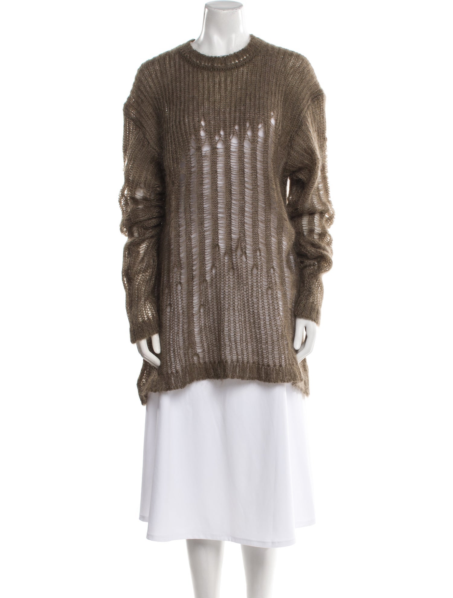 Ann Demeulemeester Mohair Crew Neck Sweater