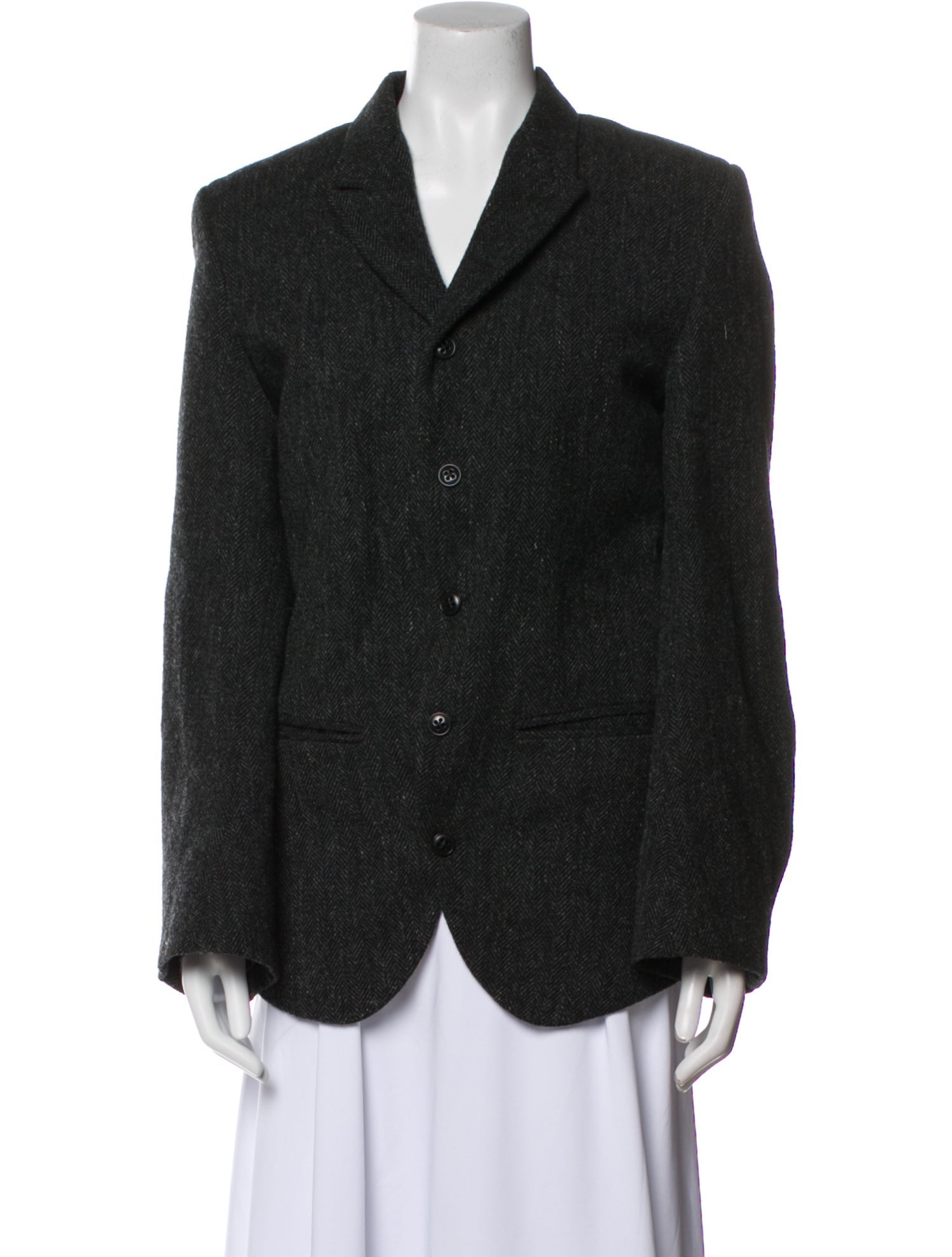 Ann Demeulemeester Wool Printed Blazer