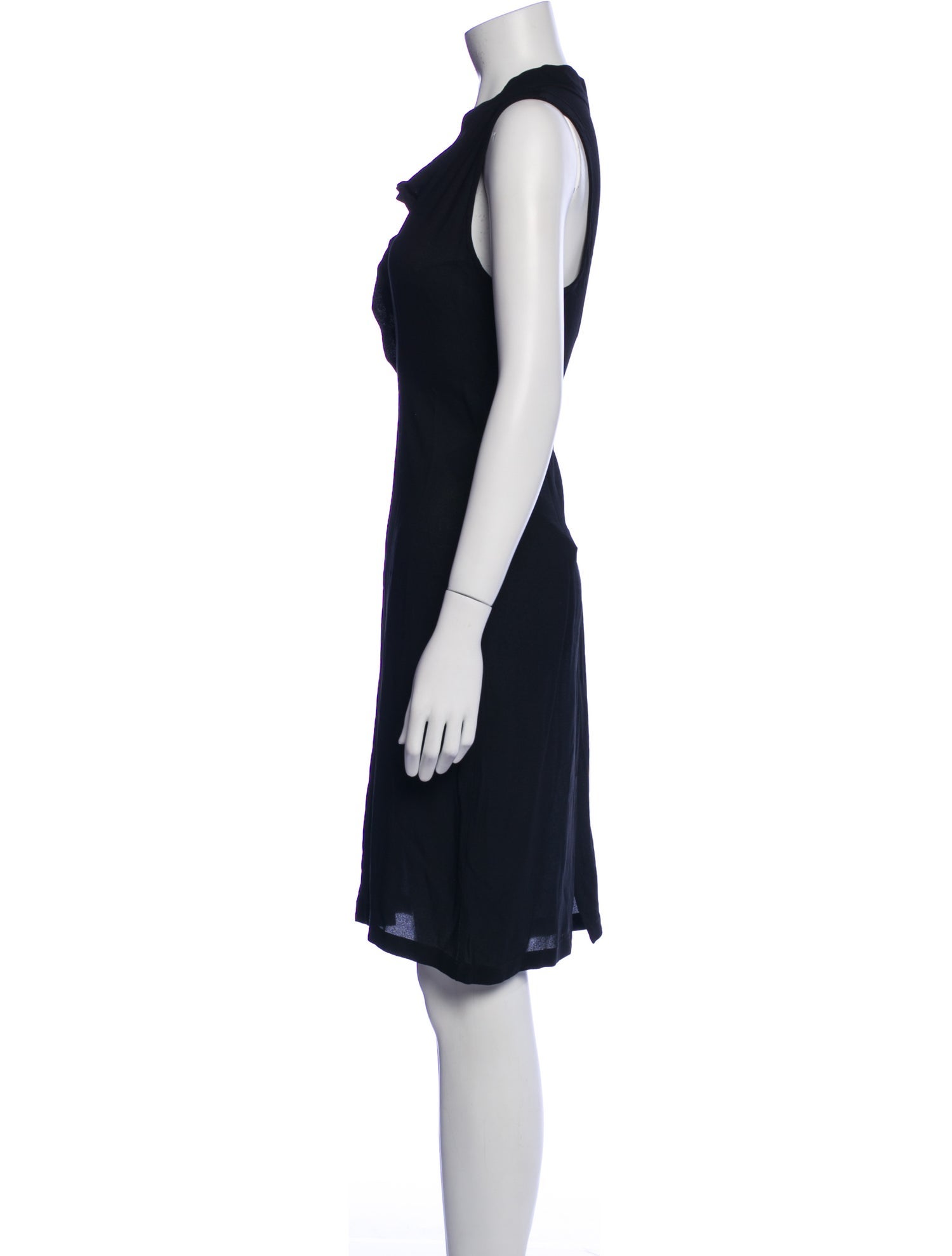 Ann Demeulemeester Cowl Neck Knee-Length Dress