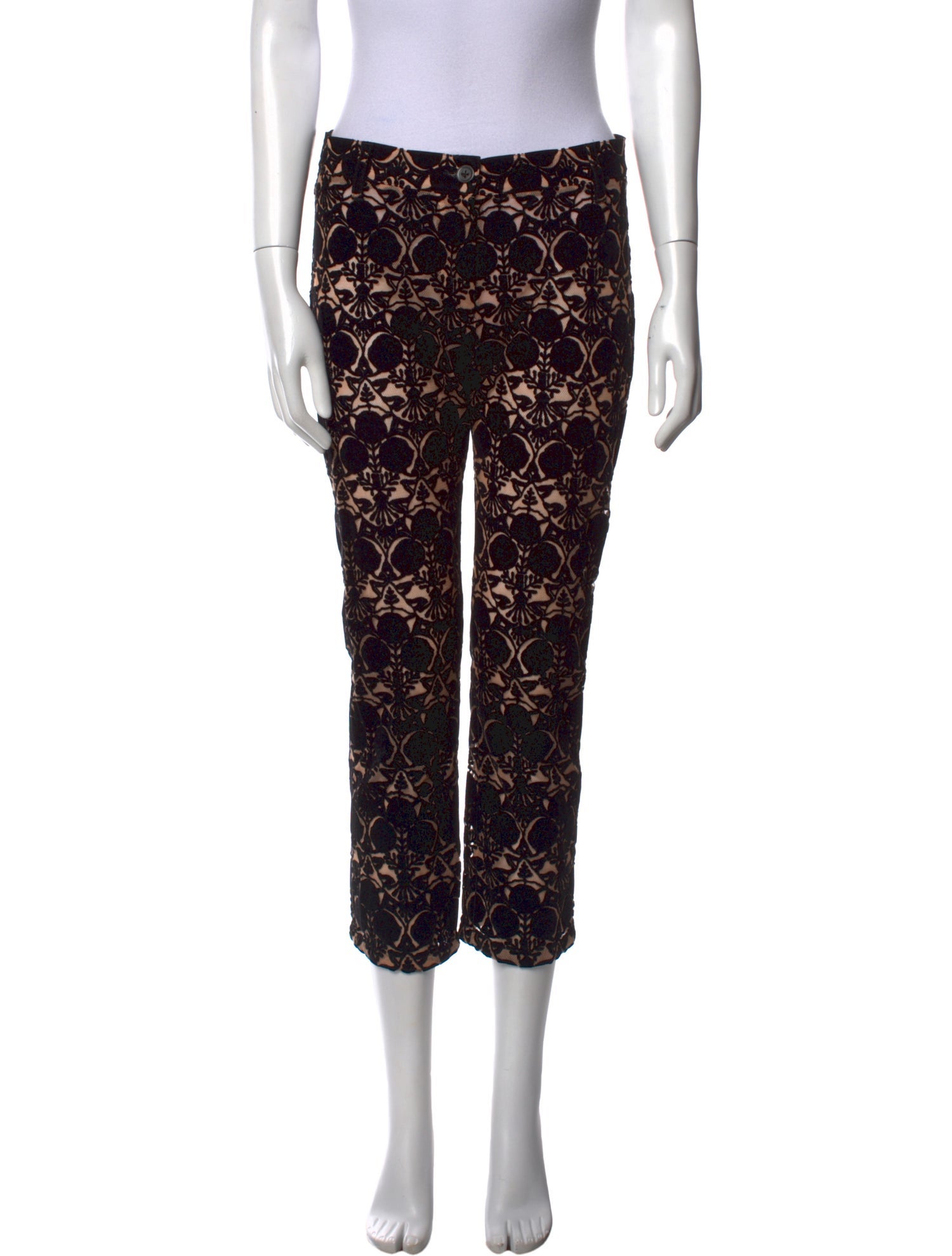 Ann Demeulemeester Printed Straight Leg Pants