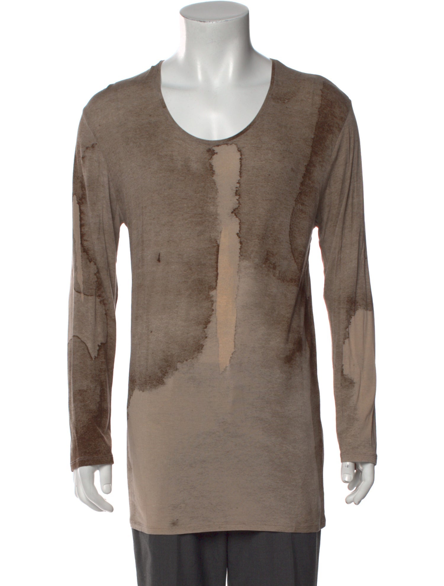 Ann Demeulemeester Printed Scoop Neck T-Shirt