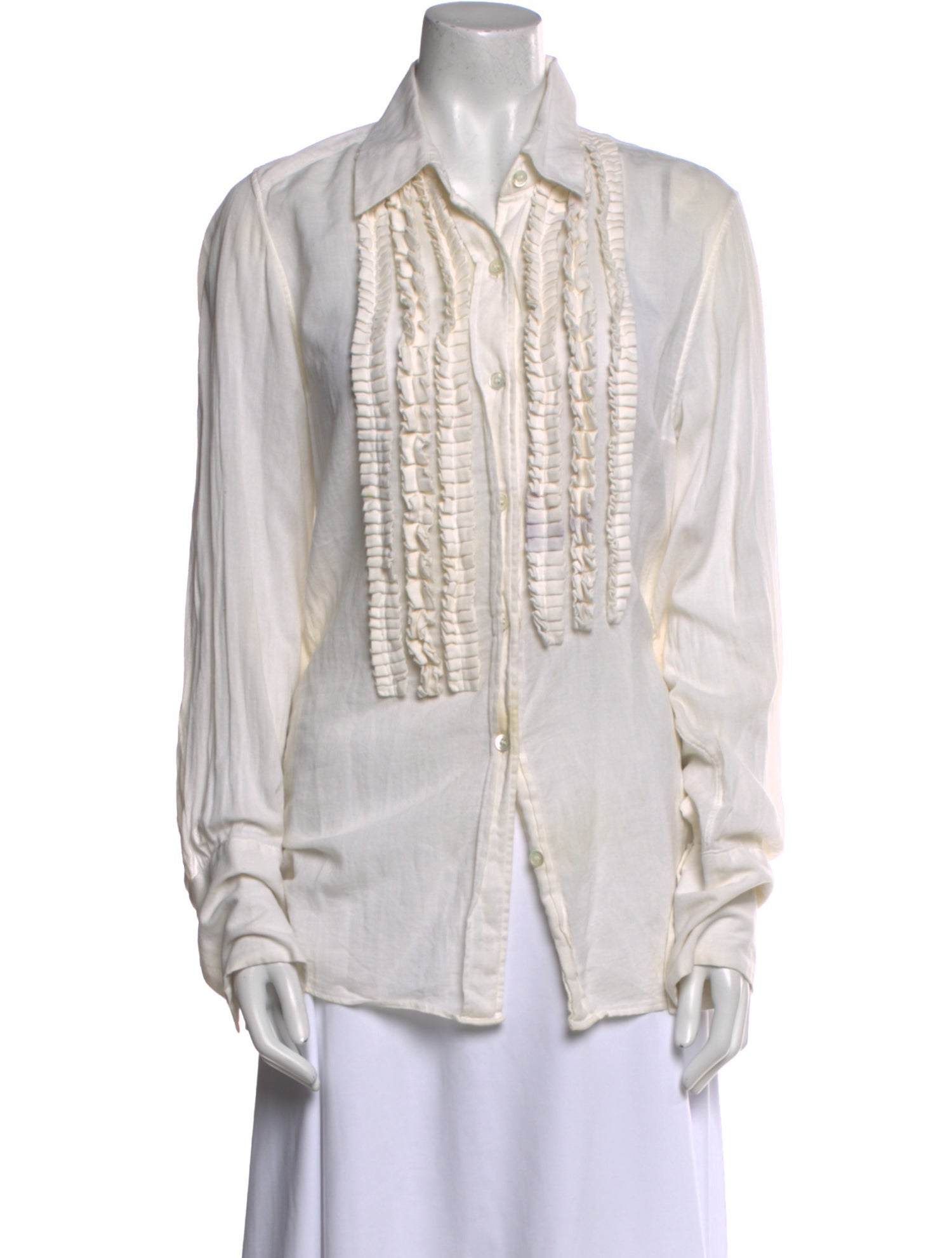 Ann Demeulemeester Long Sleeve Button-Up Top
