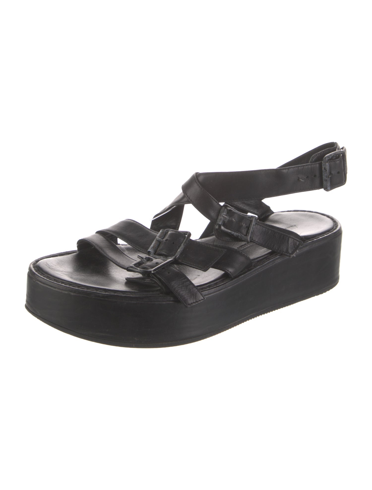 Ann Demeulemeester Leather Gladiator Sandals