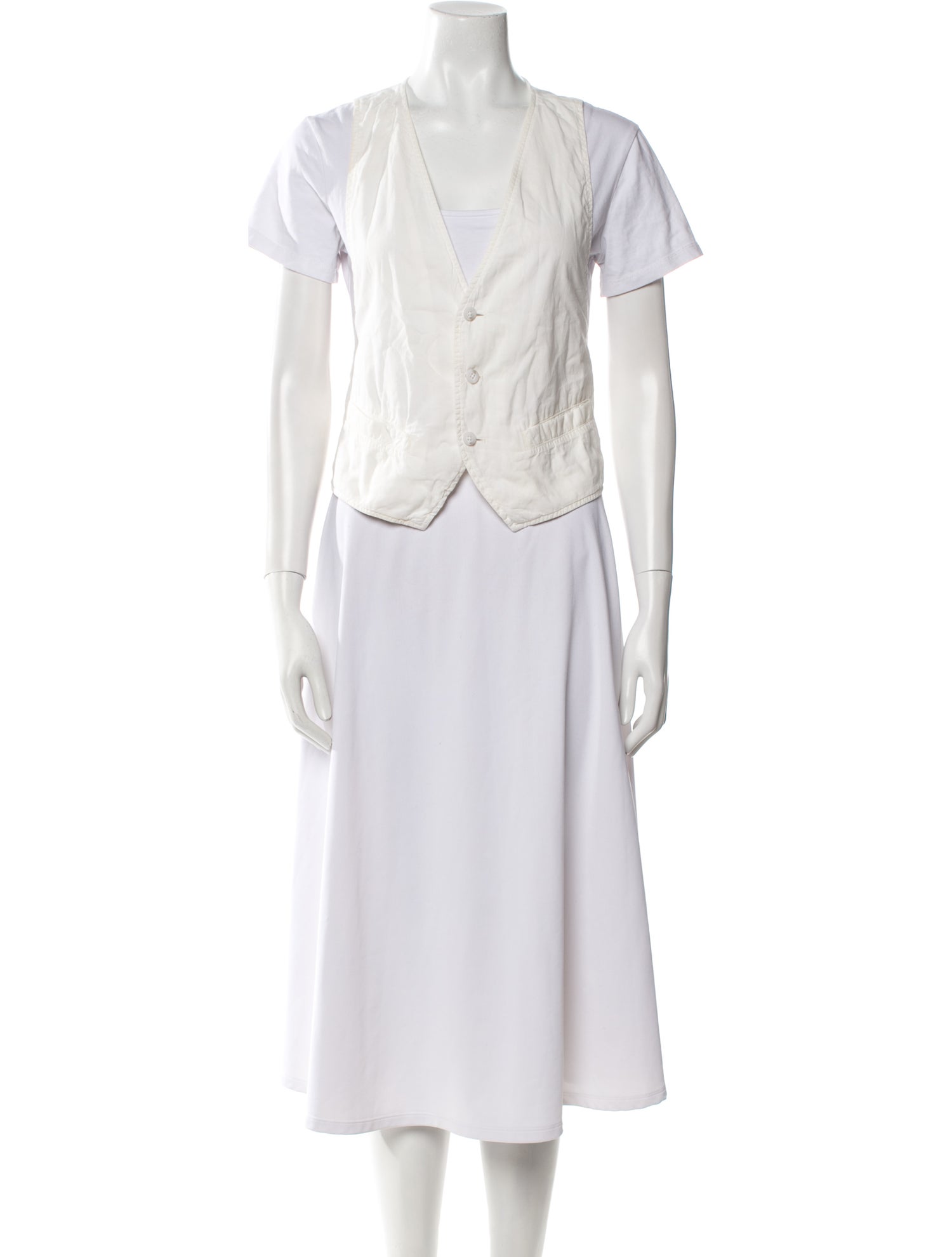 Ann Demeulemeester V-Neck Short Sleeve T-Shirt