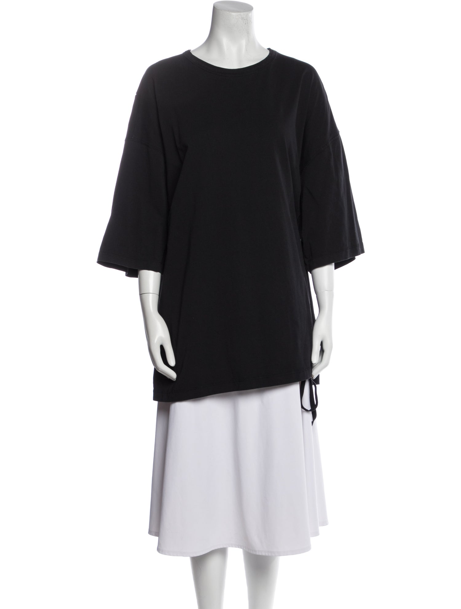 Ann Demeulemeester Crew Neck Three-Quarter Sleeve Tunic