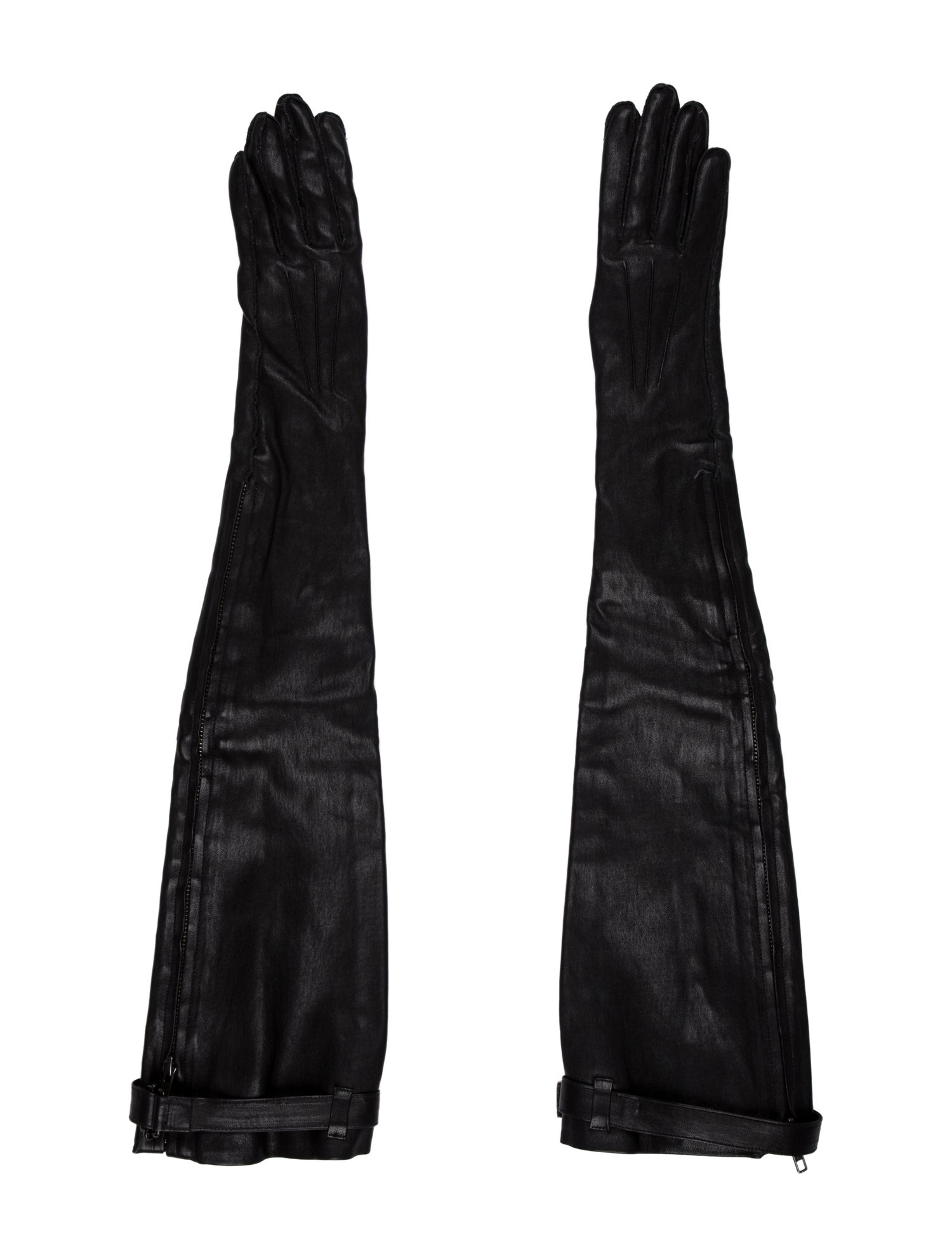 Ann Demeulemeester Leather Long Gloves