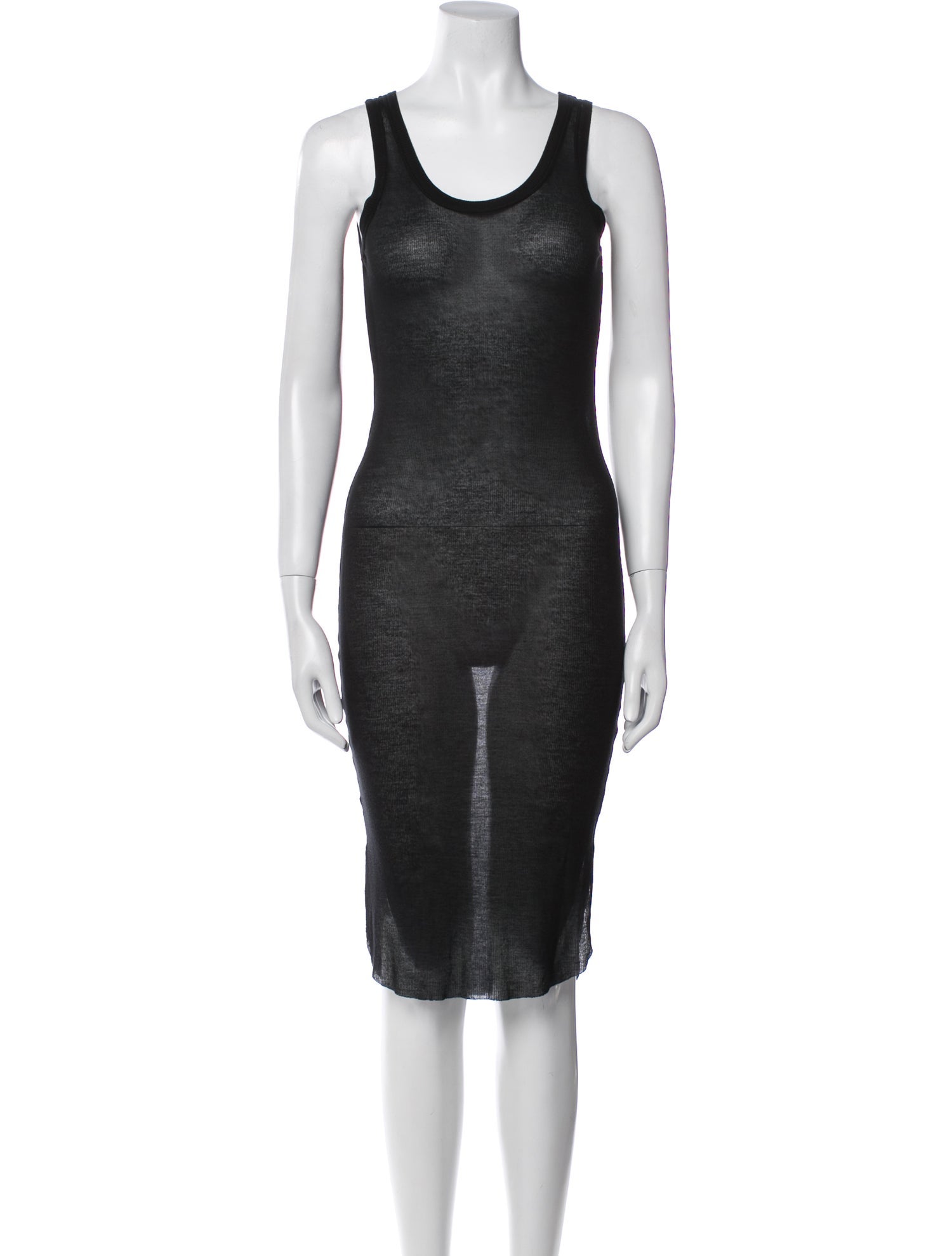 Ann Demeulemeester Scoop Neck Knee-Length Dress