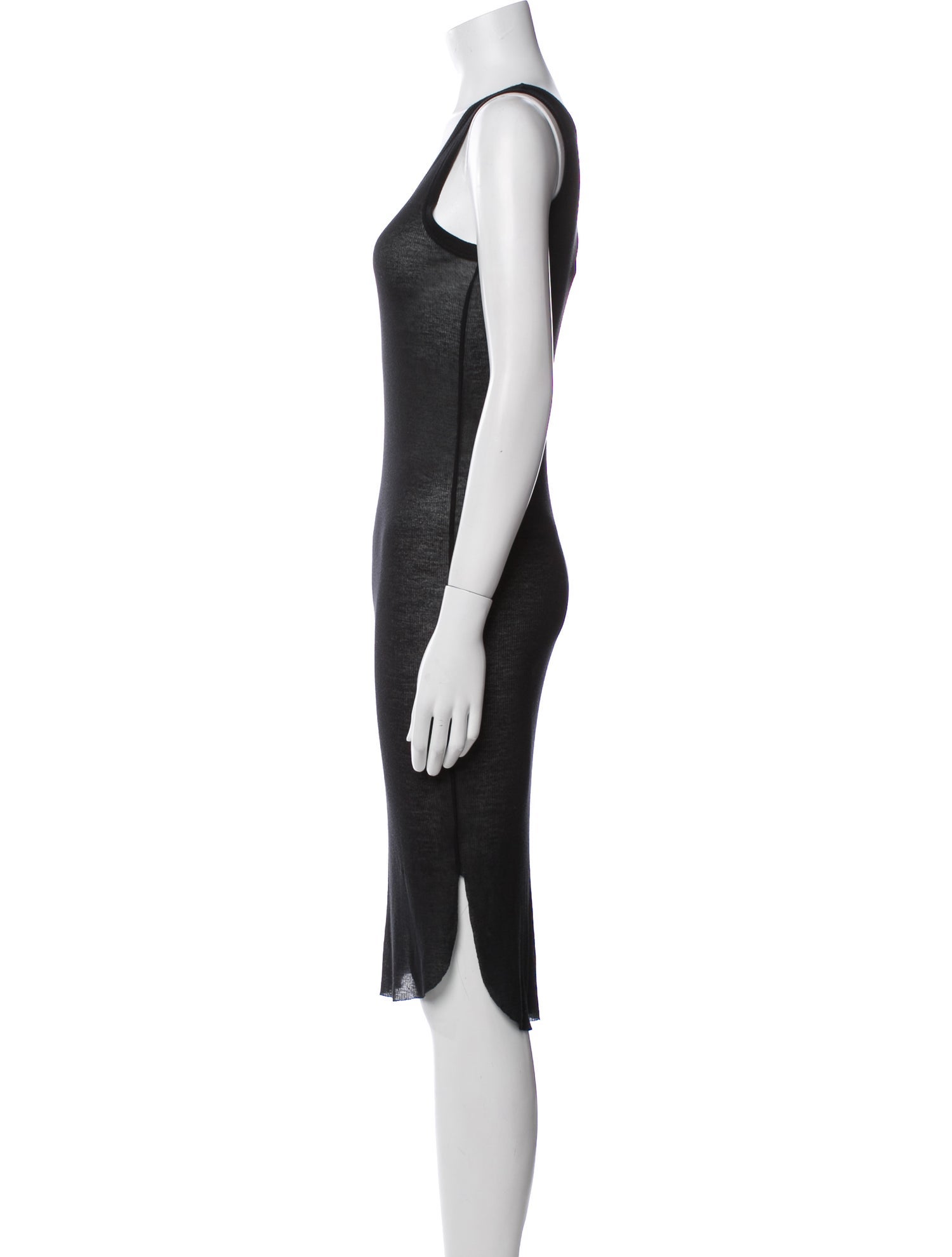 Ann Demeulemeester Scoop Neck Knee-Length Dress