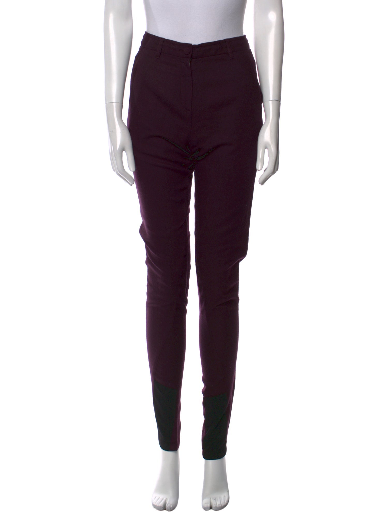Ann Demeulemeester Virgin Wool Skinny Leg Pants