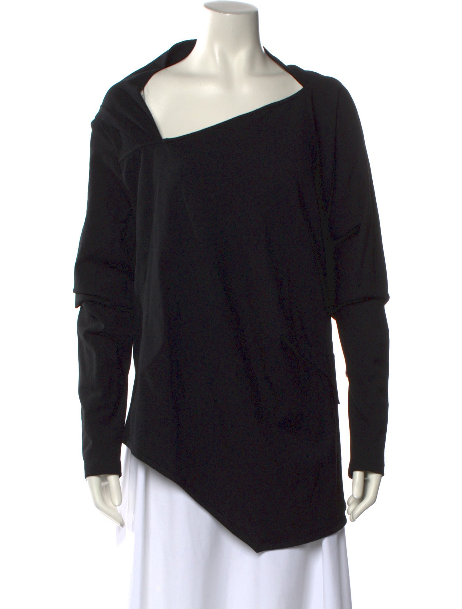 Ann Demeulemeester Fleece Asymmetrical Top