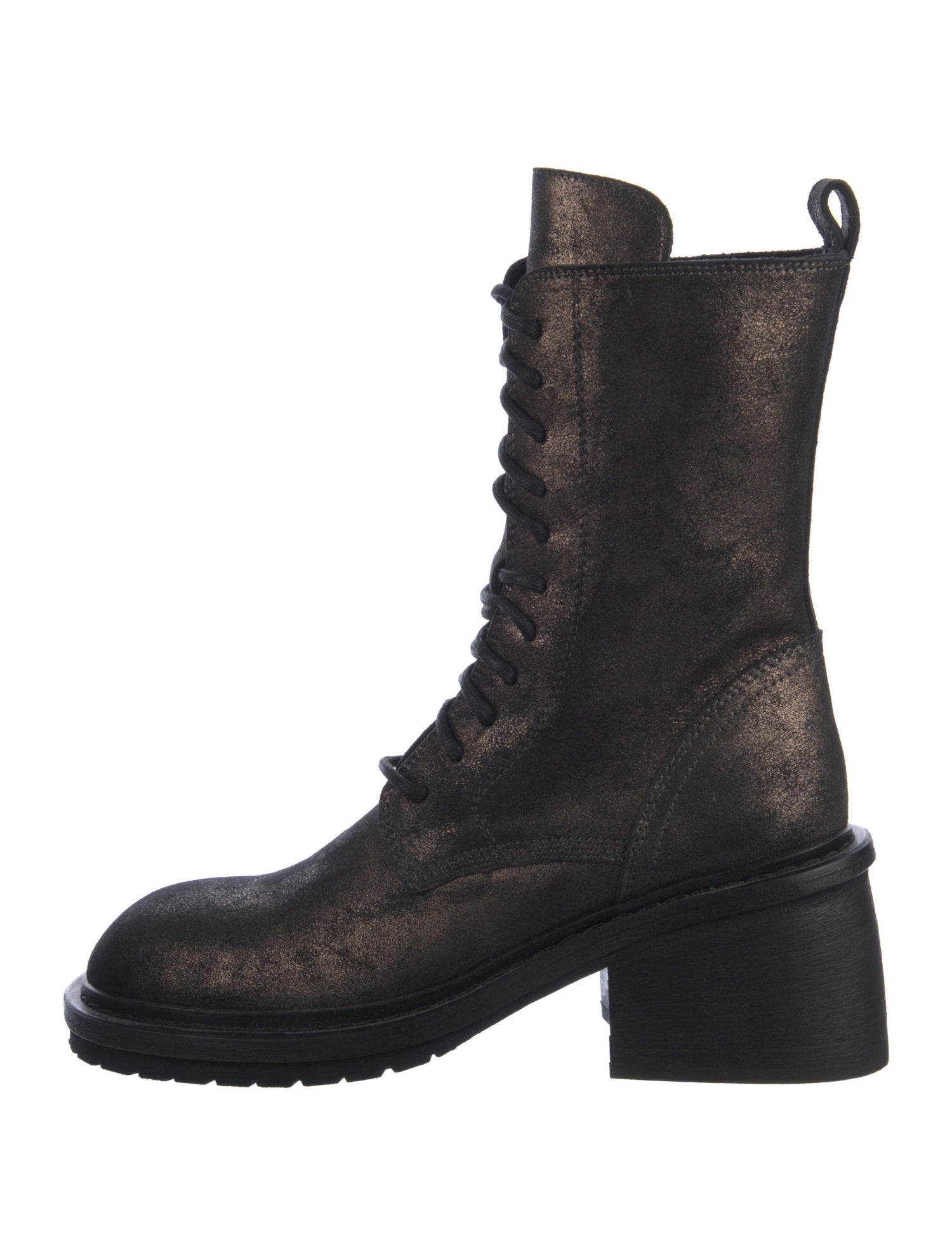 Ann Demeulemeester Leather Combat Boots